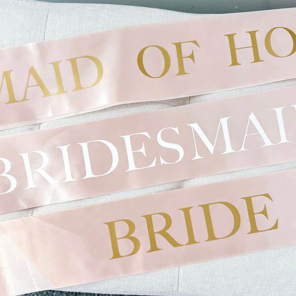 Personalised Pink Sash