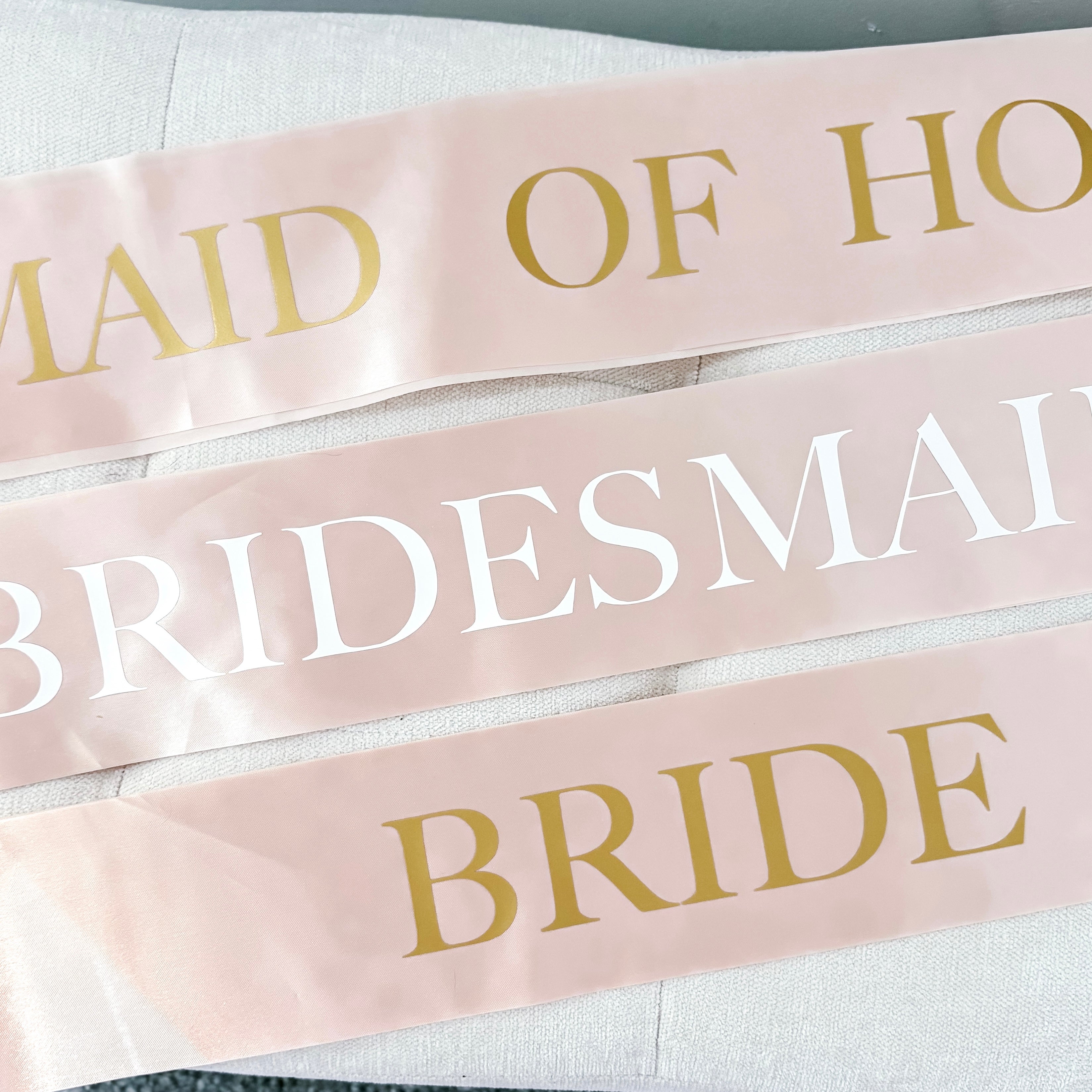 Personalised Pink Sash