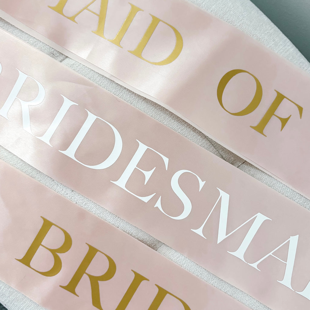 Personalised Pink Sash
