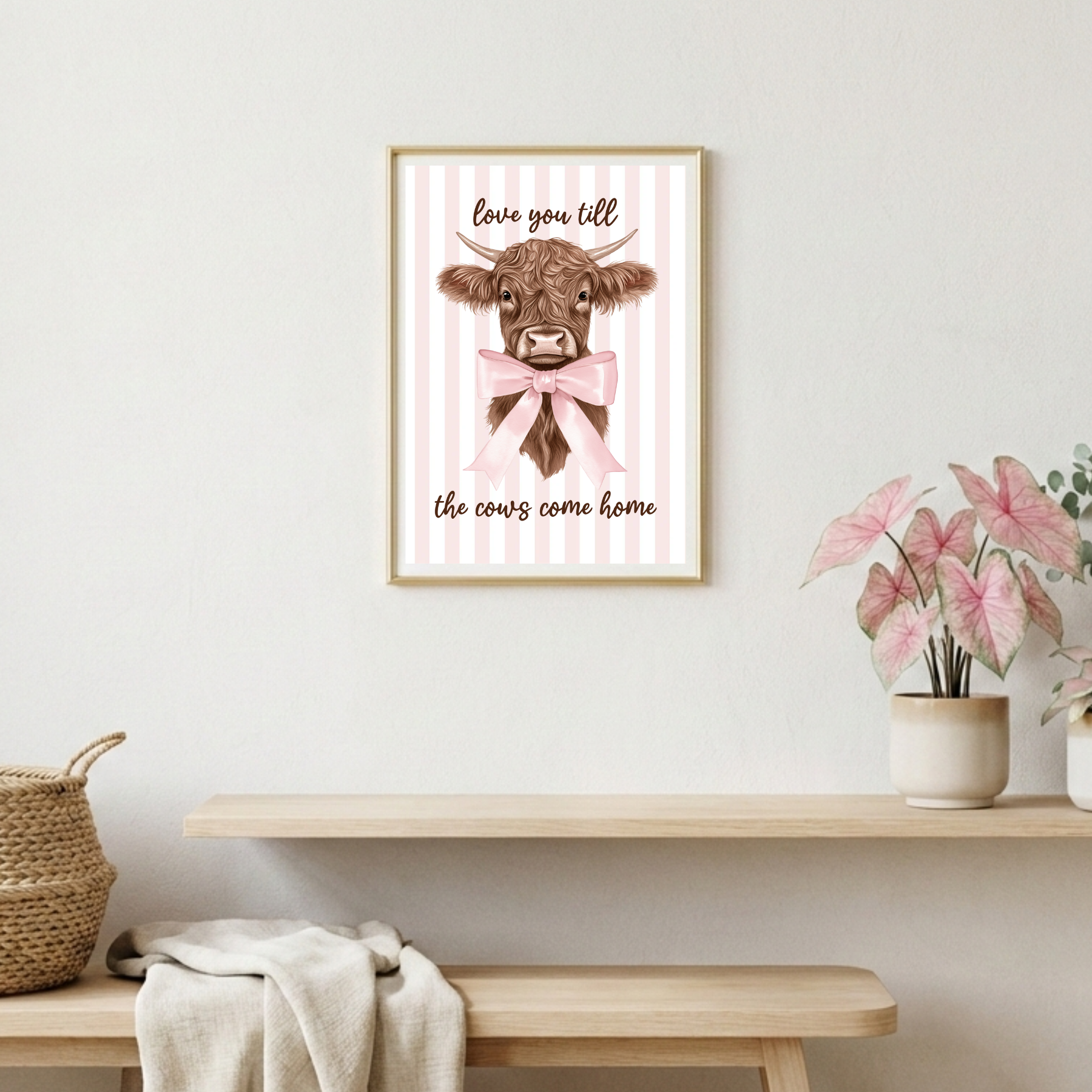 Love You Till The Cows Come Home A4 Print