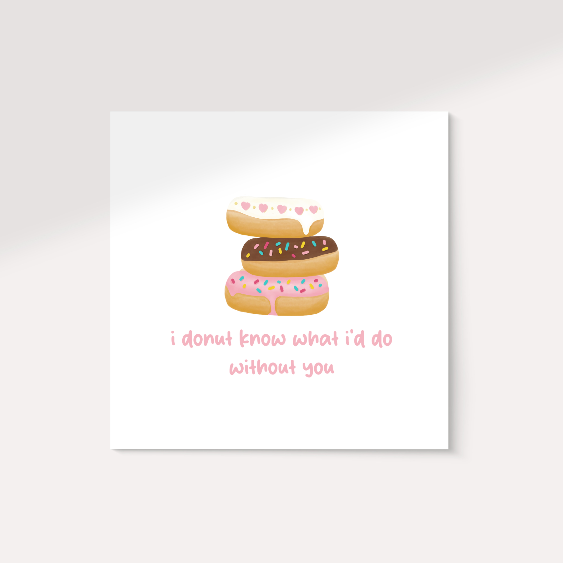 Donut Valentine's Greeting Card