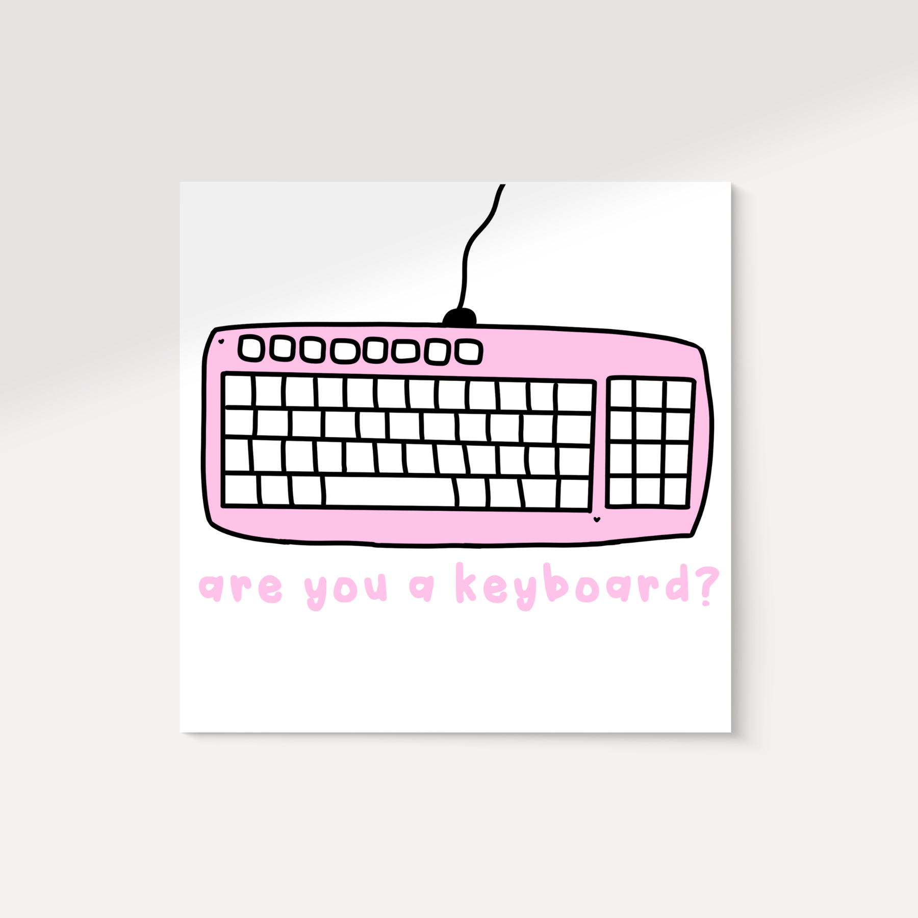 Just My 'Type' Greeting Card