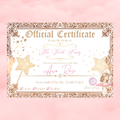 Tooth Fairy Certificate | Pink Theme